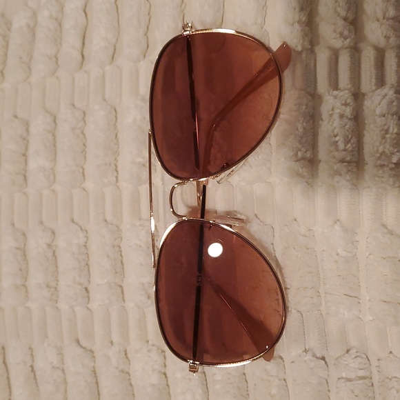 summer & rose Accessories - Summer & Rose aviator sunglasses gold-colored frame & light pink gradient Lenses
